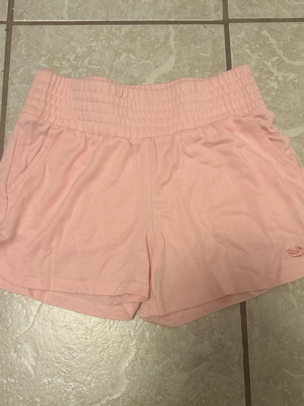 Southern Marsh Pink Smocked-Waist Athletic Shorts
